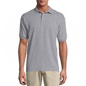 Gelante Men’s Grey Short Sleeve Polo Shirt